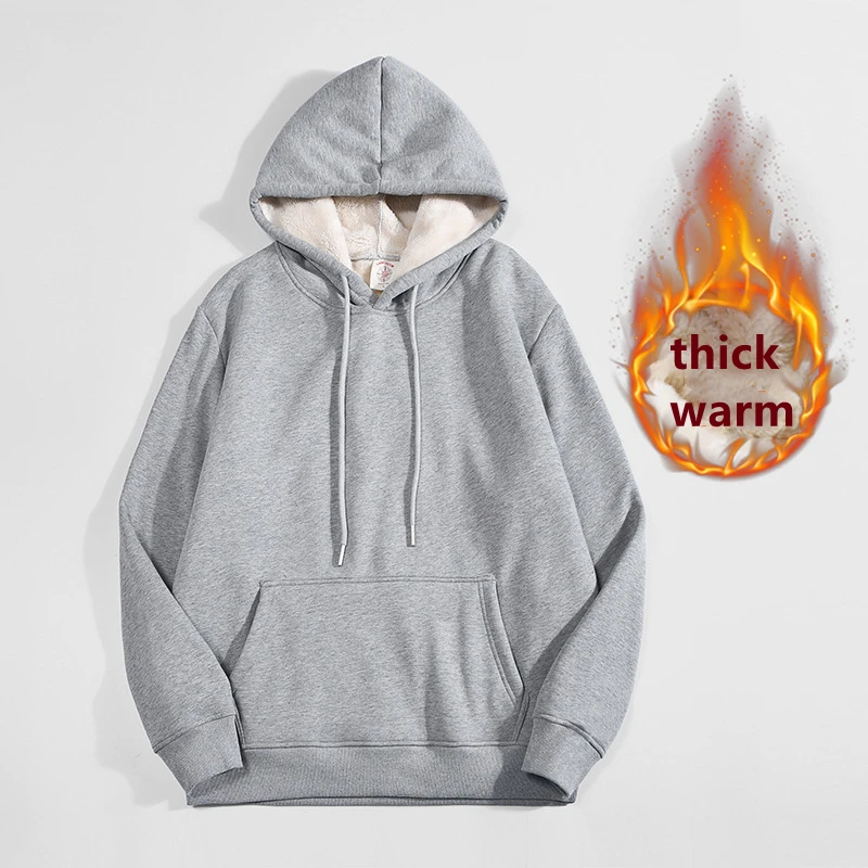 High Quality Gray Thicken Flee - Sherpa Hoodie Fleece 评论和价格