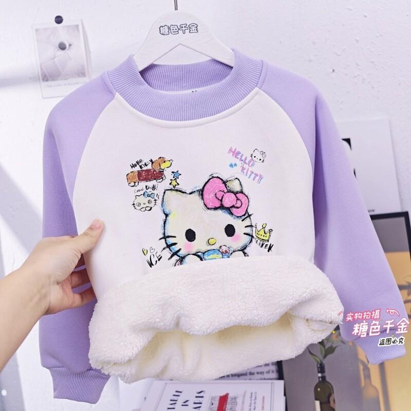 Sanrio Hello Kitty Girls Fleec - Sherpa Hoodie Fleece 评论和价格