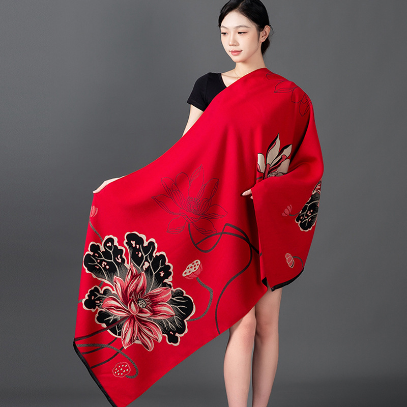 Women Winter Shawl Cashmere Sc - Shawl Wrap Winter 评论和价格