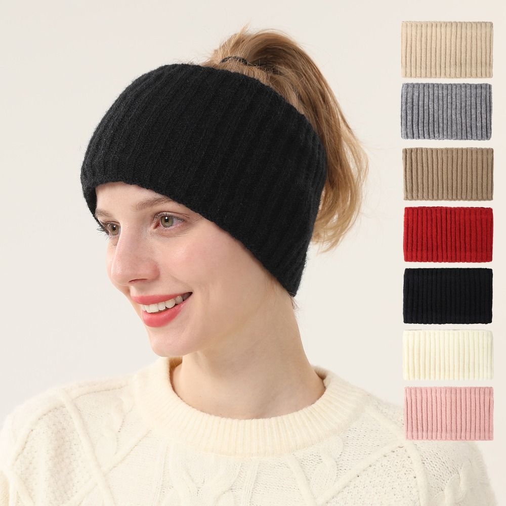 Cute Ear Warm Knitted Headband - Winter Headband Fleece 评论和价格