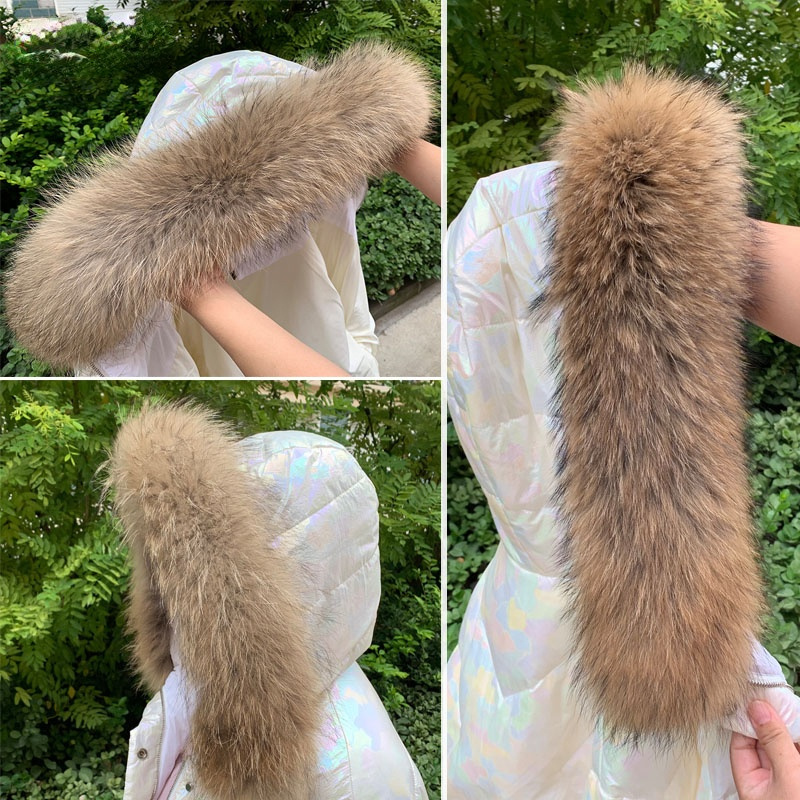 Real Fur Collar for Coat Parka - Shawl Wrap Winter 评论和价格