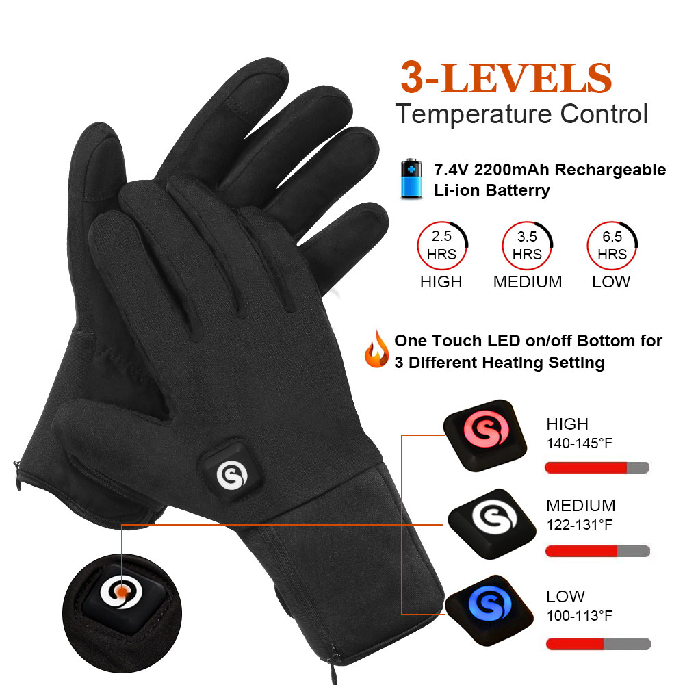 Winter Electric Heated Gloves  - Touch Screen Gloves 评论和价格