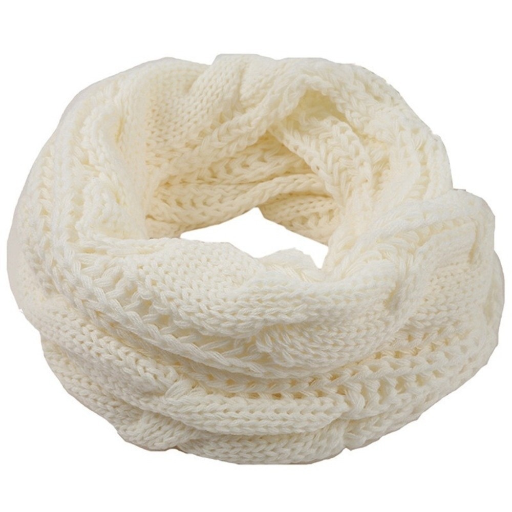 Elegant Solid Color Knitted Sc - Wool Scarf Men 评论和价格