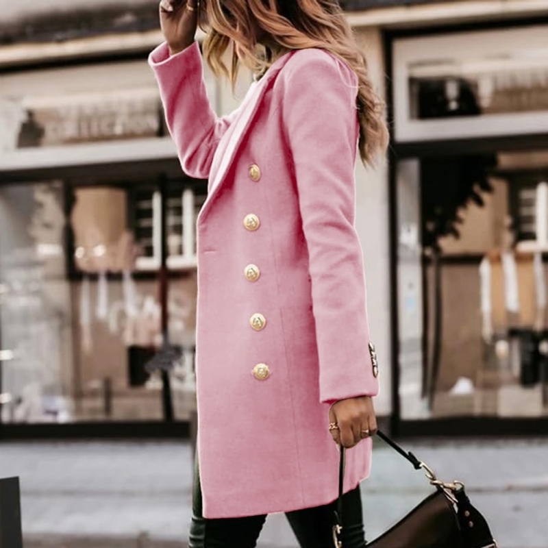 Womens Fall Winter Wool Coats  - Wool Coat Peacoat 评论和价格