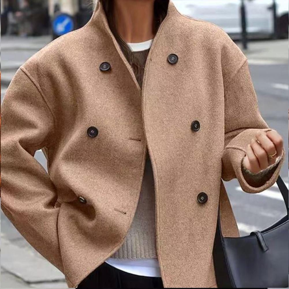Lady Overcoat Women's Winter C - Wool Coat Peacoat 评论和价格