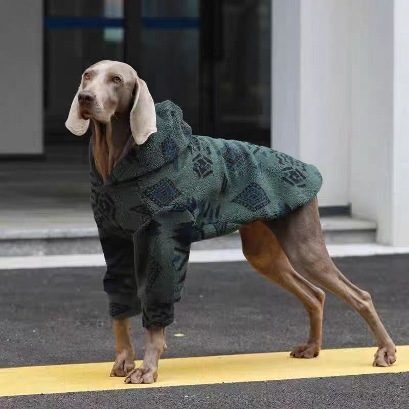 Winter Warm Hooded Dog Coat Sh - Sherpa Hoodie Fleece 评论和价格